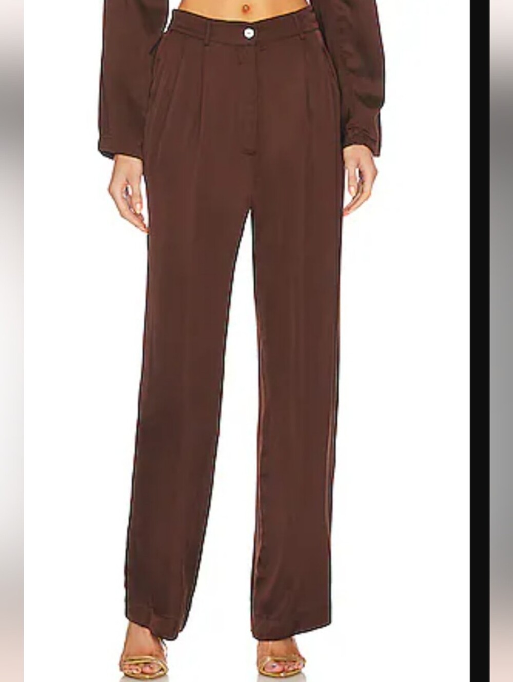 DONNI. Silky Pleaded Trouser Pants